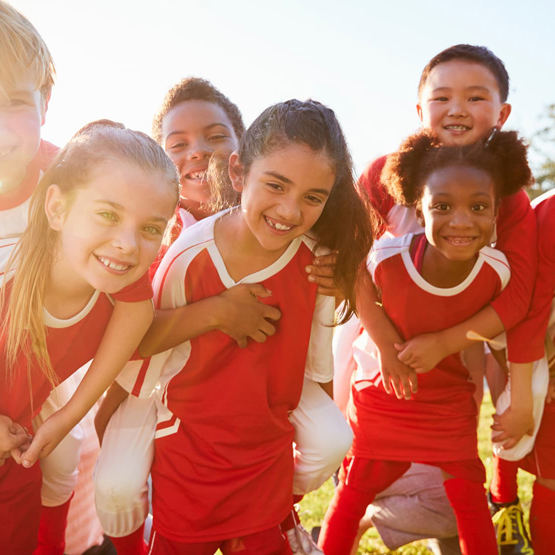 Une équipe de football féminine