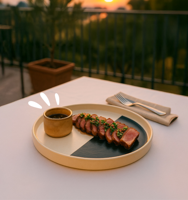Filet de canette sauce chimichurri - Le Gaulois Professionnel