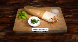 Wrap au lapin sauce Caesar Le Gaulois Professionnel