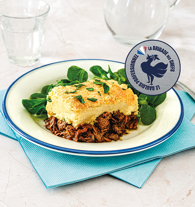 Parmentier de canard et son jus corsé au miel