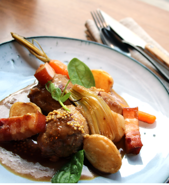 Sauté de dinde façon carbonade