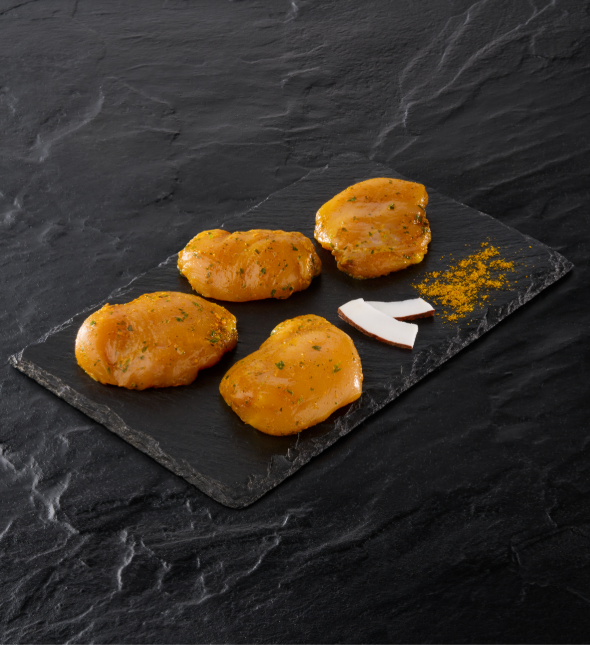 Nouveauté Le Gaulois Professionnel : Médaillons de poulet curry coco