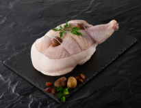 Demi chapon farci marrons raisins - Le Gaulois Professionnel