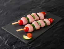 Brochette de filet de poulet basquaise