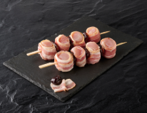 Brochette de râble de lapin agenaise
