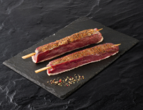 Brochette de filet de canard 3 poivres