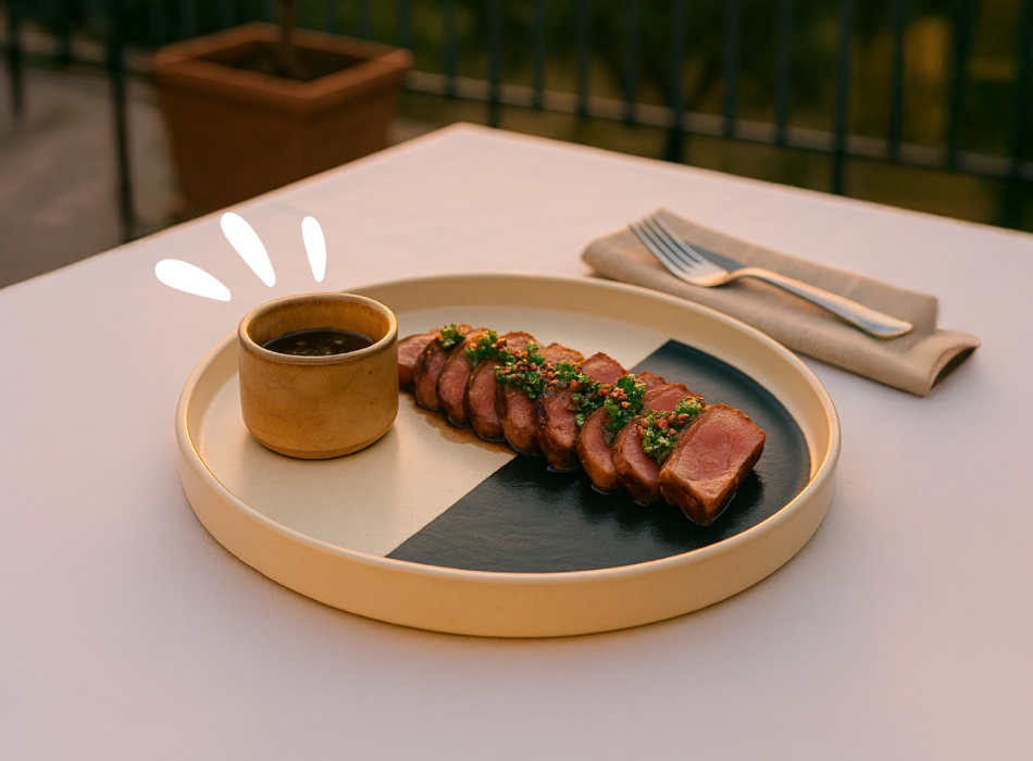 Filet de canette sauce chimichurri - Le Gaulois Professionnel